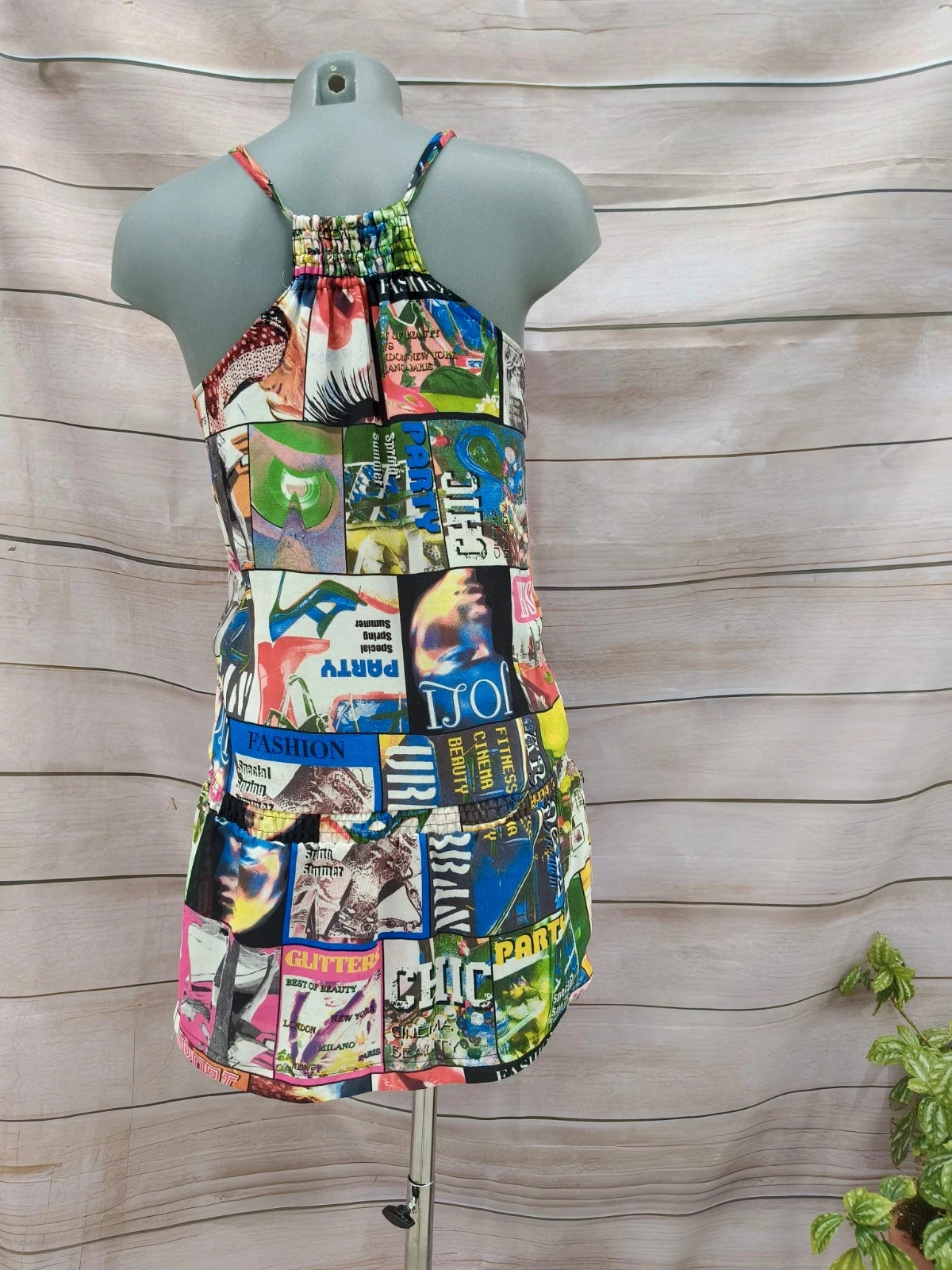 Vestido Curto / Top 2 em 1 - Estampado Pop Art / Revista ♥ – photo 8